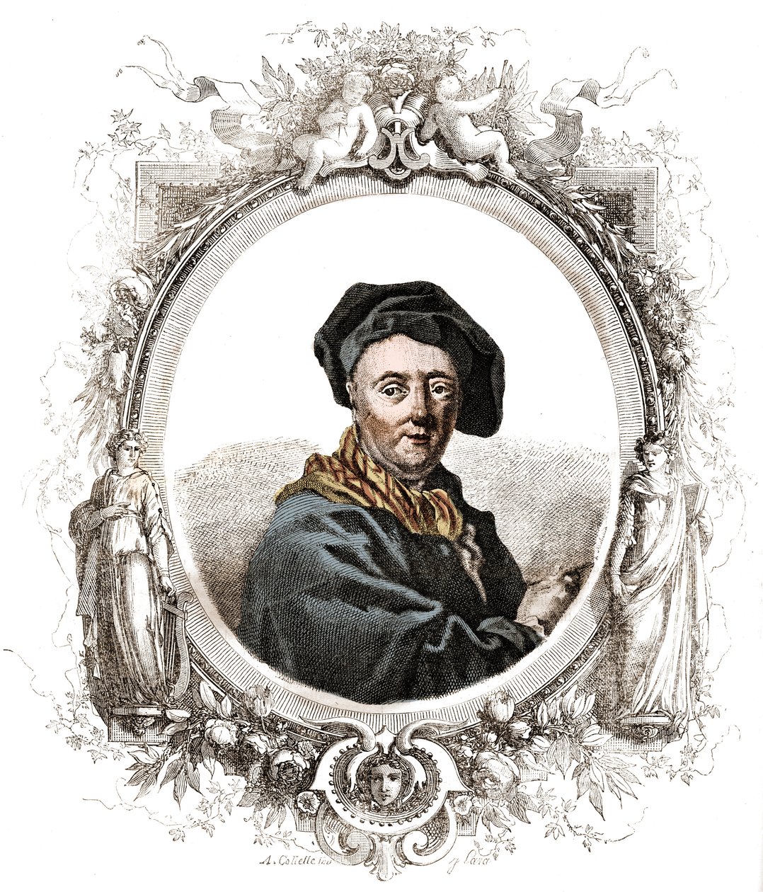 Francouzský malíř v Portrétu Carly von (101-6). od Unknown artist