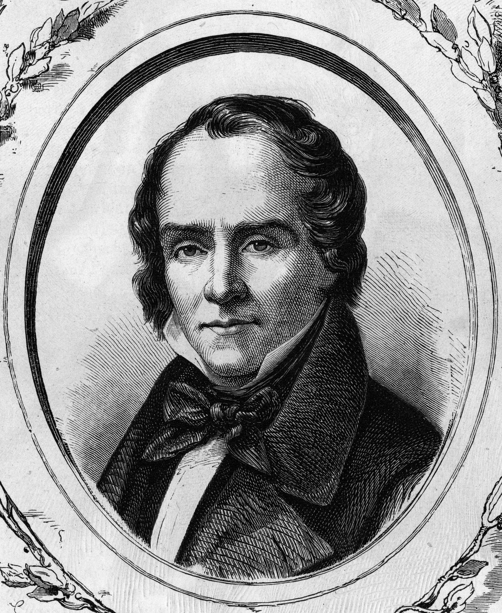 Portrét Casimir Delavigne, francouzský básník a dramatik (1793 - 1843), rytina z roku 1866. od Unknown artist