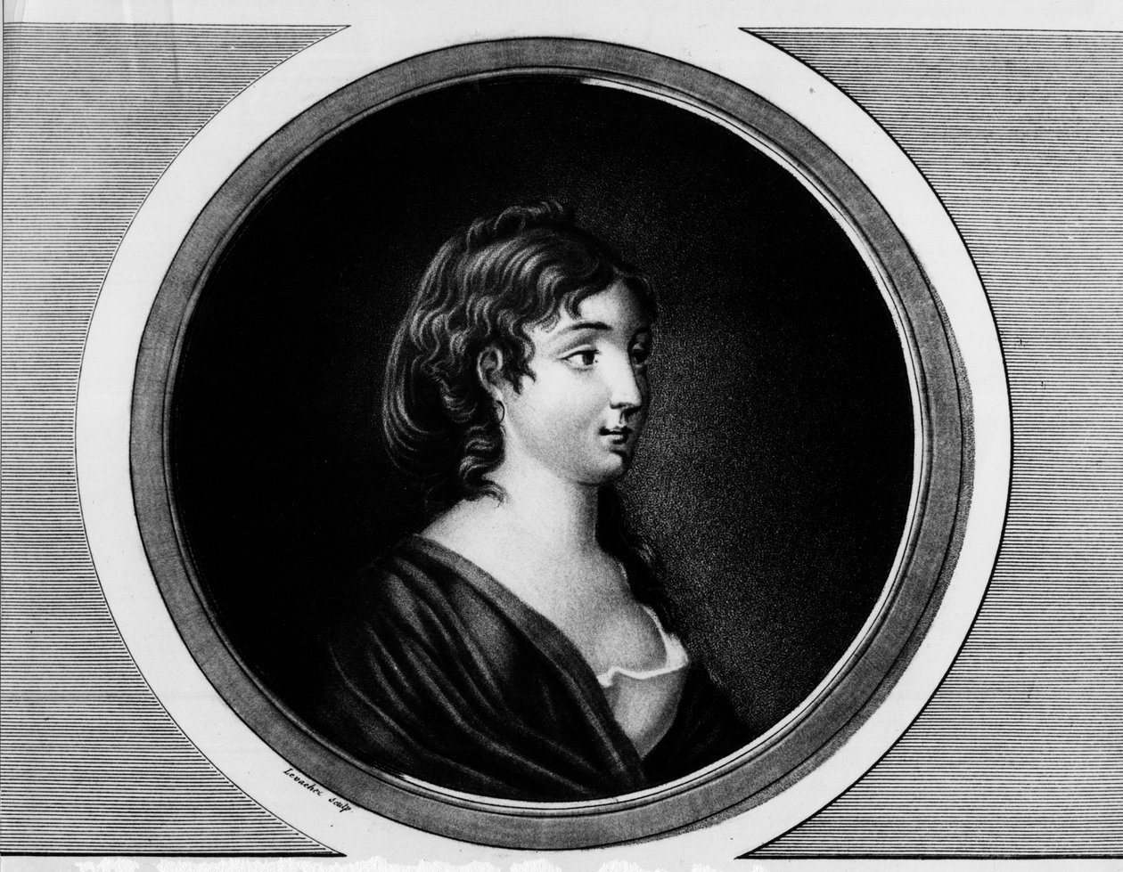 Portrét Cecile-Aimee Renault (Aimee-Cecile nebo Aimee Cecile Renaud od Unknown artist