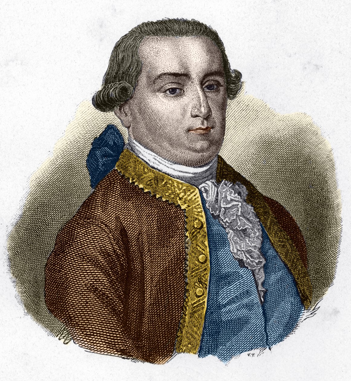 Portrét Cesare Bonesany, markýze de Beccaria (1738 - 1794), italského právníka. od Unknown artist