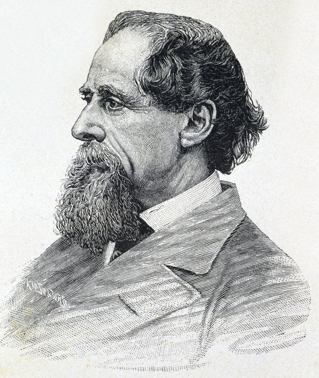 Portrét Charlese Dickense od Unknown artist