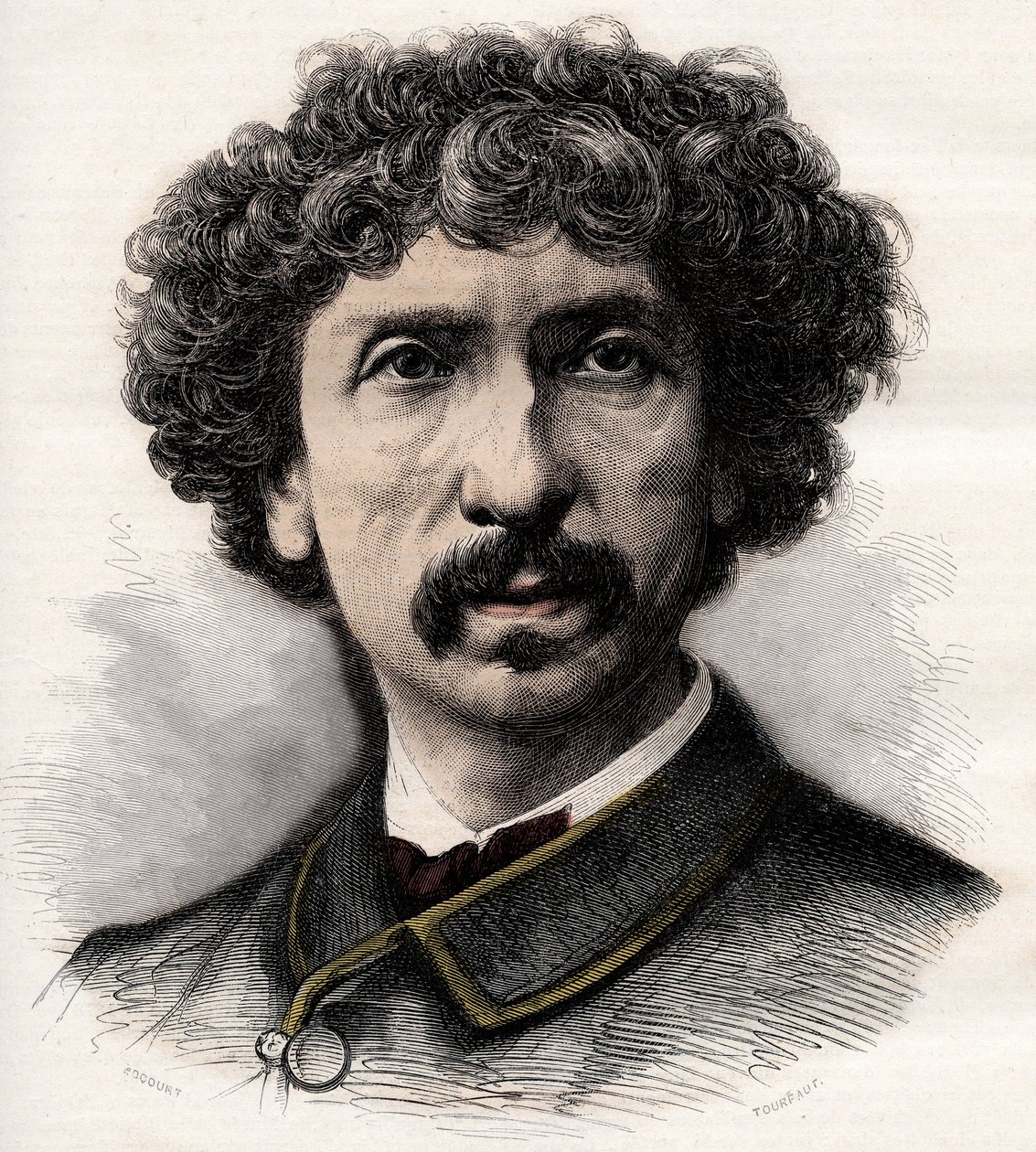 Portrét Charlese Garniera (1825-1898), francouzského architekta - rytina v ilustrovaném týdeníku „La musique populaire“““ - 1882 od Unknown artist