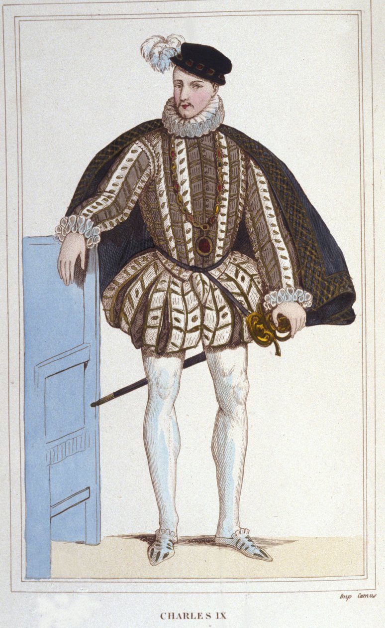 Portrét Karla IX. (1550 - 1574), francouzského krále. od Unknown artist