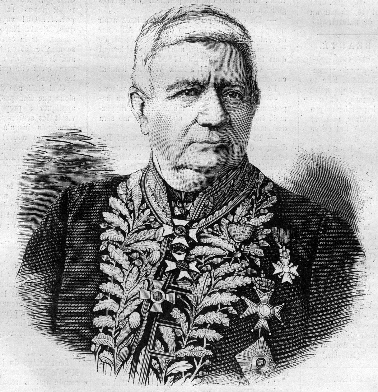Portrét Charlese Josepha Pascala de Luesemans (1808 -1882) belgický politik - rytina 1882 od Unknown artist