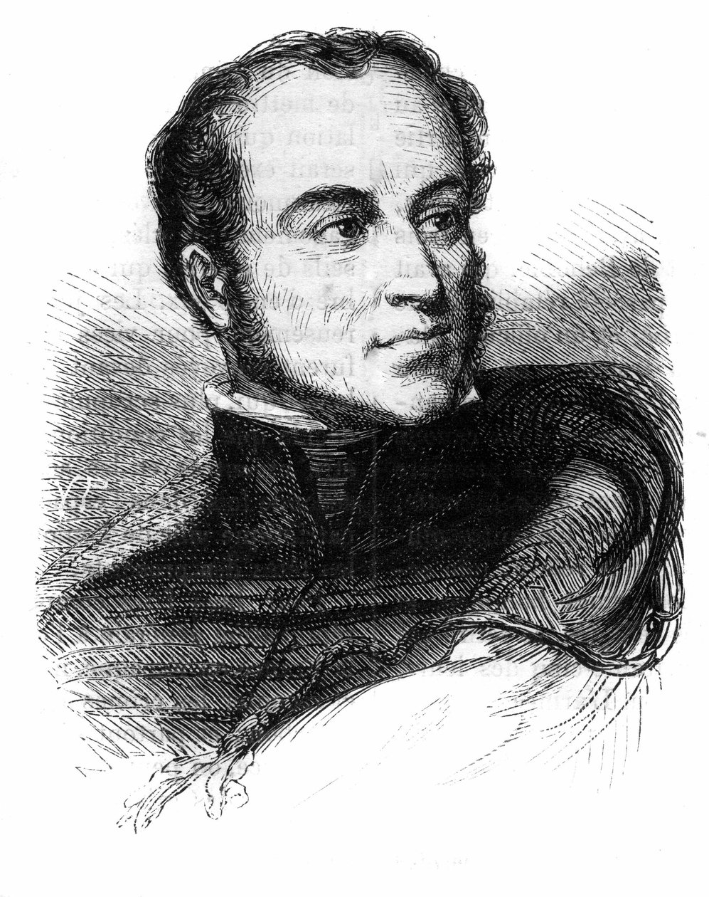 Portrét generála Charlese Nicolase Fabviera, francouzského velvyslance a zástupce. (1782-1855) od Unknown artist