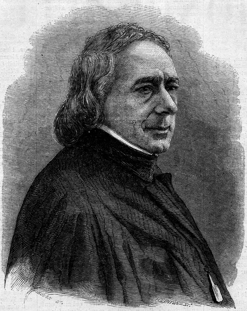 Portrét Charlese Philipona (1800-1862), francouzského karikaturisty, litografa a novináře, zakladatele satirických novin „La Caricature“ a „“Le Charivari“. Rytina v „“ Le Monde Illustré““ n¡251 z 1. února 1862. od Unknown artist