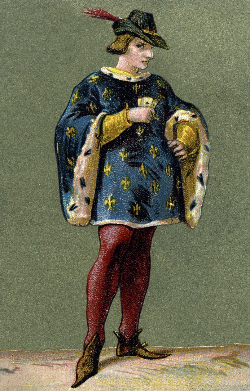 Portrét francouzského krále Karla VI. (1368-1422). od Unknown artist