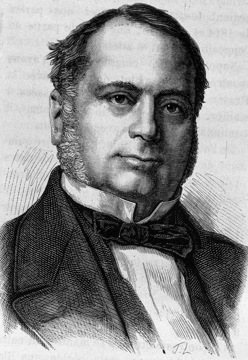 Portrét Charlese Valletty (? - 1881). Rytina konce 19. století v „Histoire de France““ od H. Martina. od Unknown artist
