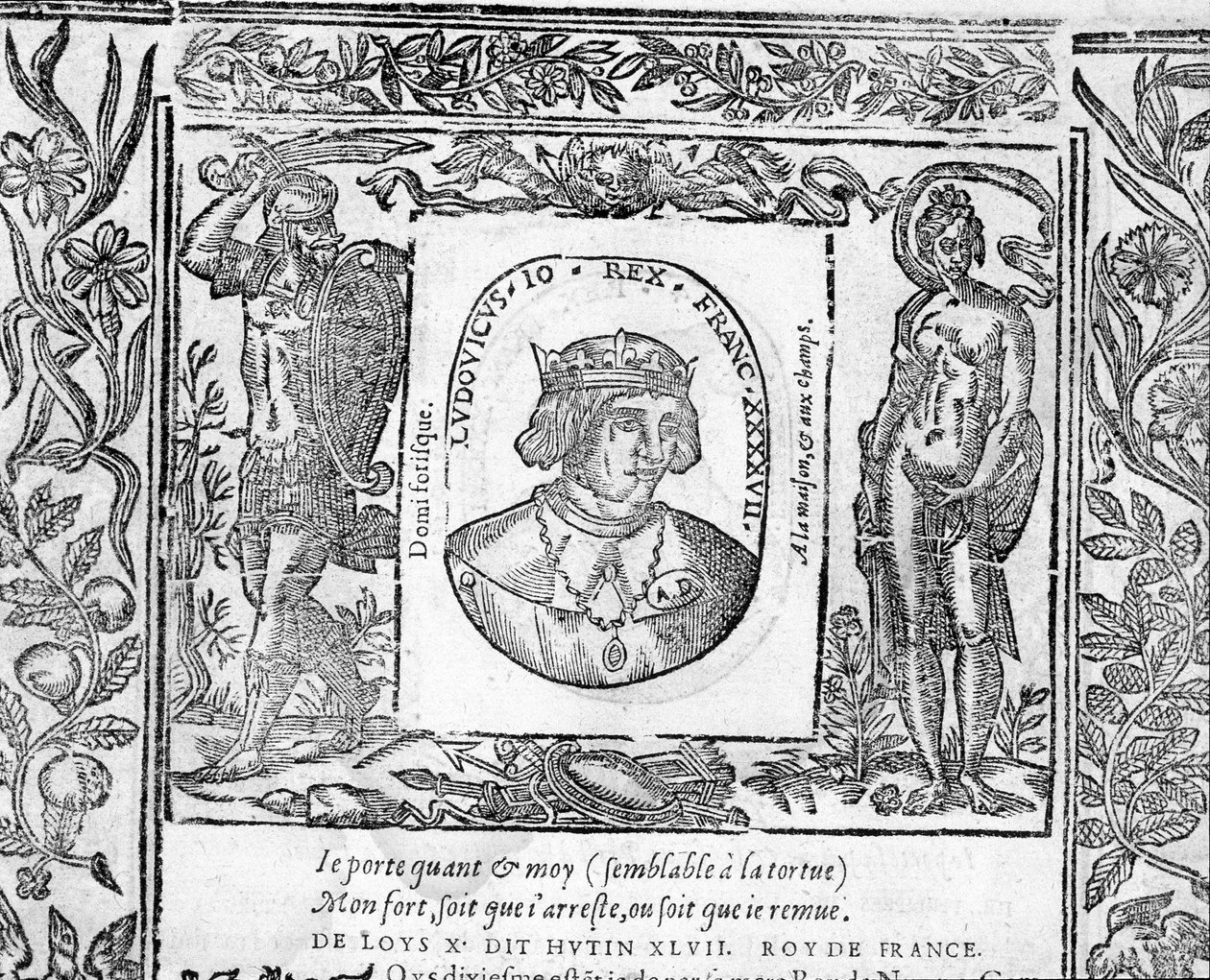Portrét Karla X. Le Hutina, krále Francie v letech 1314 až 1316. od Unknown artist