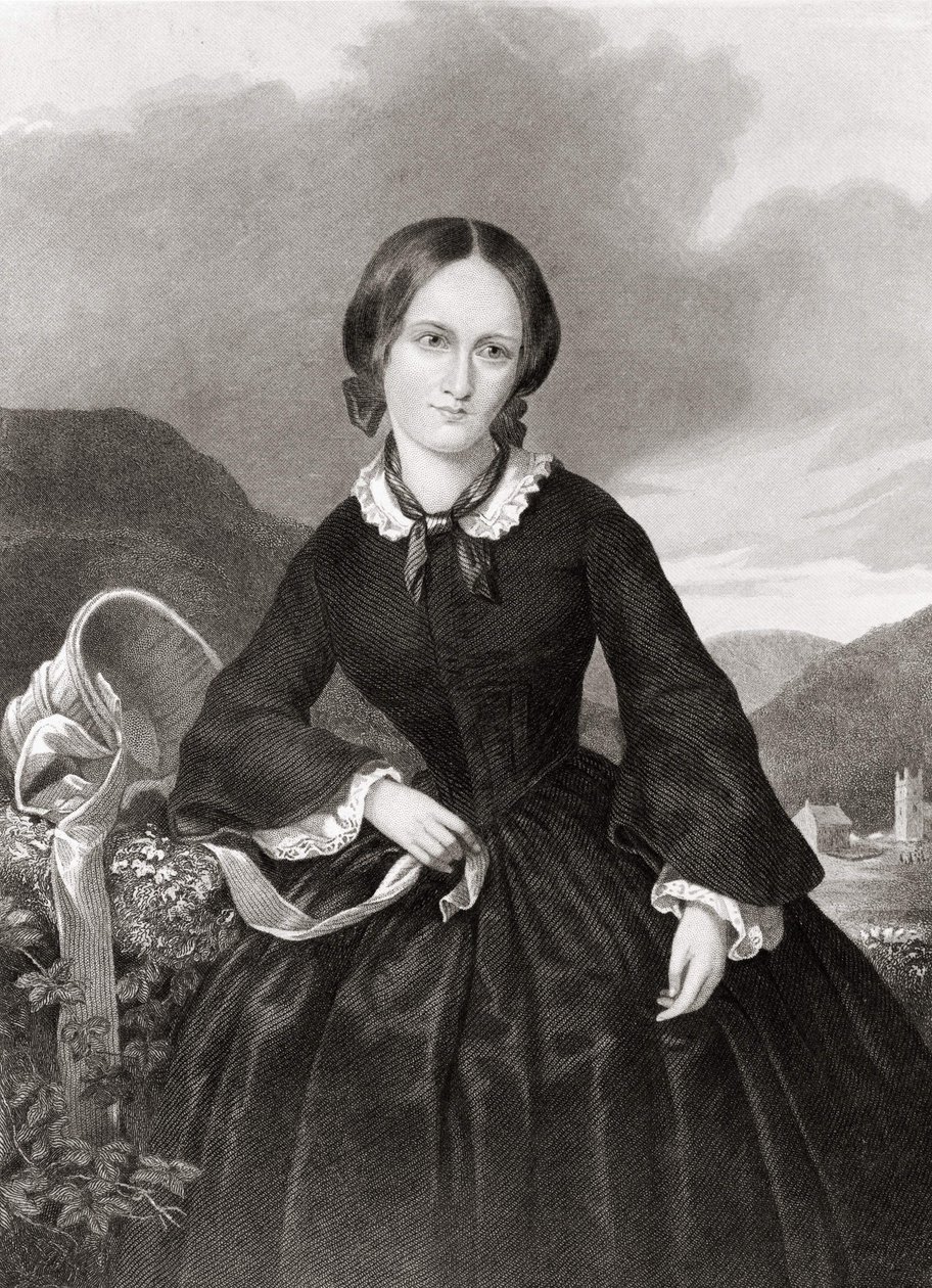 Portrét Charlotte Bronteové (1816 - 1855), básnířky a prozaičky. od Unknown artist