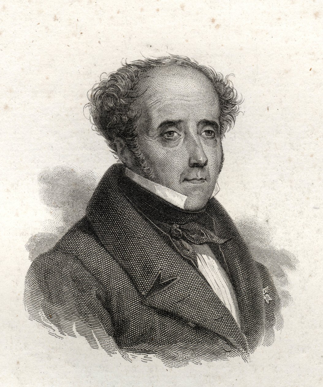 Portrét Chateaubrianda, rytina z 19. století od Unknown artist