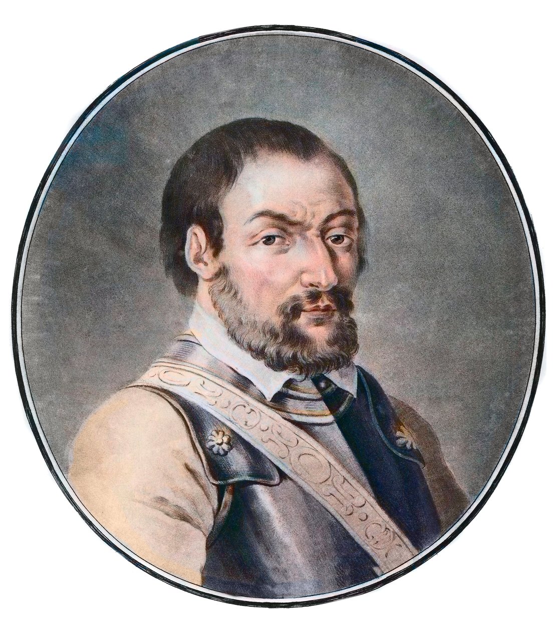 Portrét Chevalier de Bayard (Pierre Terrail, seigneur of Bayard) (1475-1524), francouzský voják. od Unknown artist