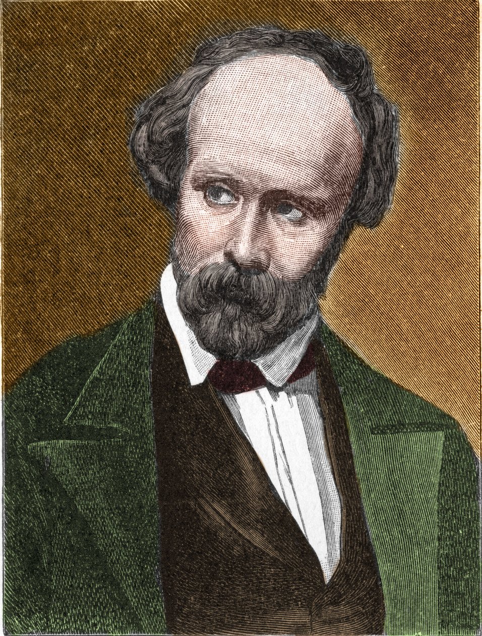 Portrét Christiana Friedricha Hebbela (1813-1863) německého básníka a dramatika od Unknown artist
