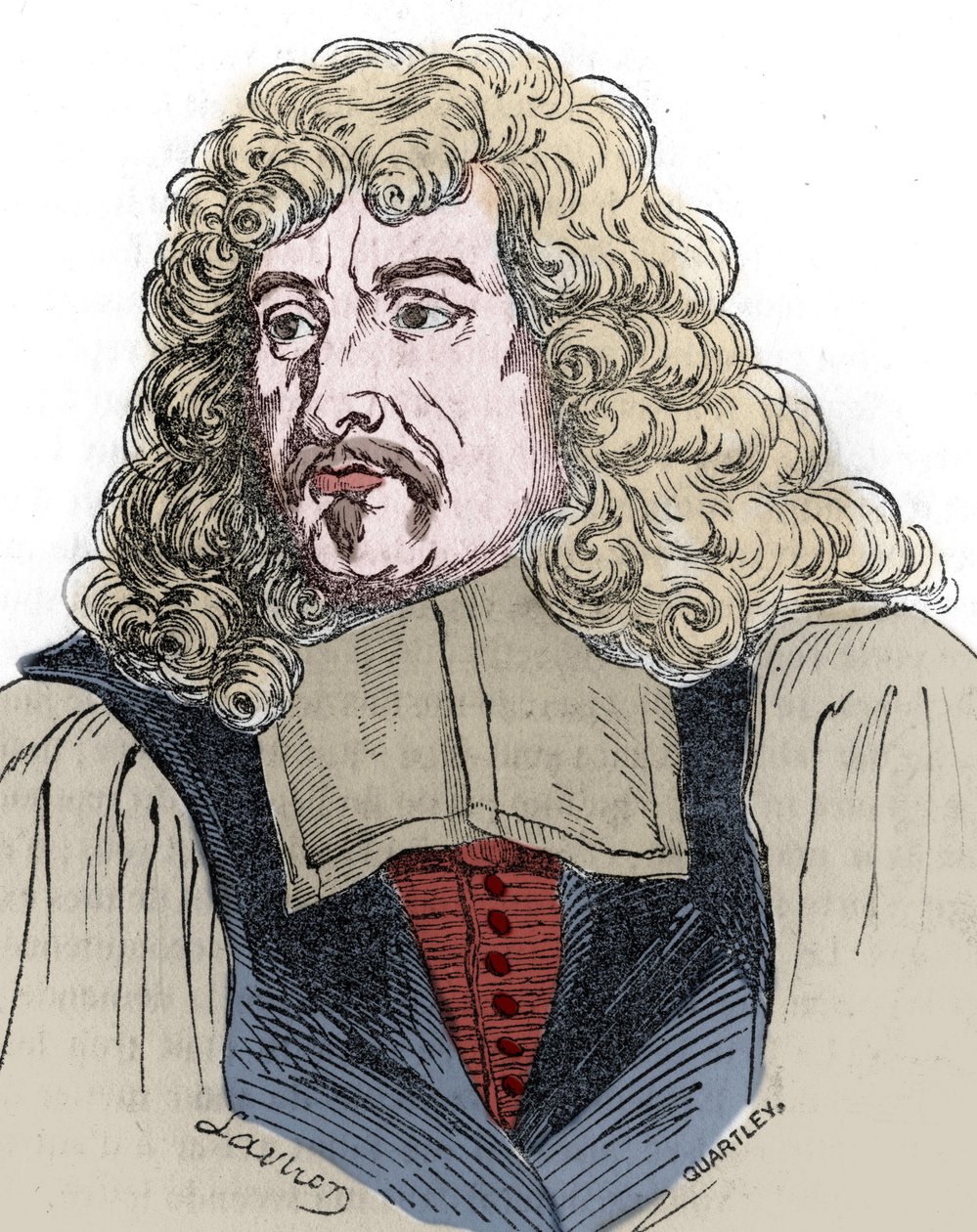Portrét Clauda Ballina (1615-1678) zlaté hlavy krále Ludvíka XIV. od Unknown artist