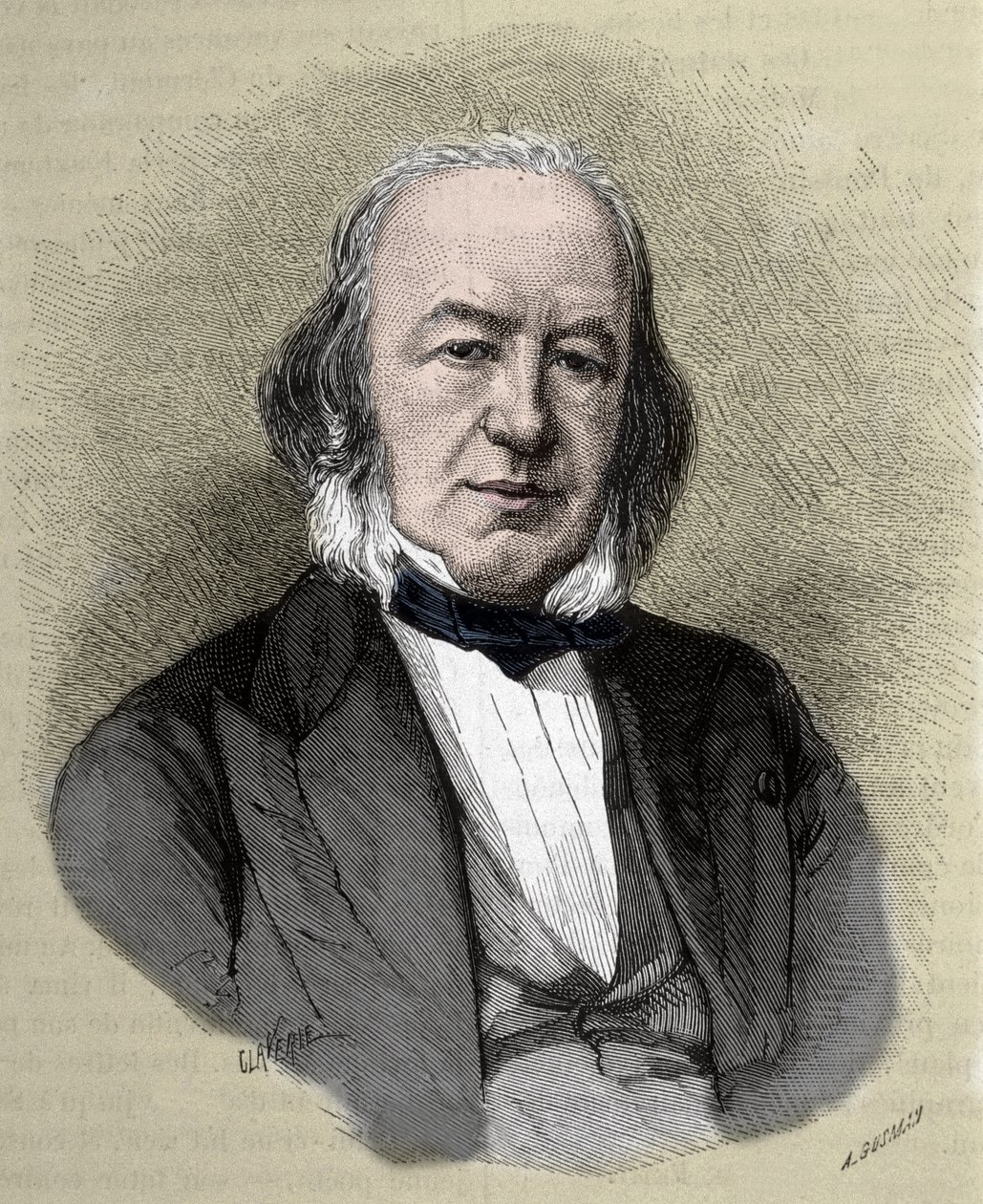 Portrét Clauda Bernarda (1813 - 1878) francouzský fyziolog. od Unknown artist