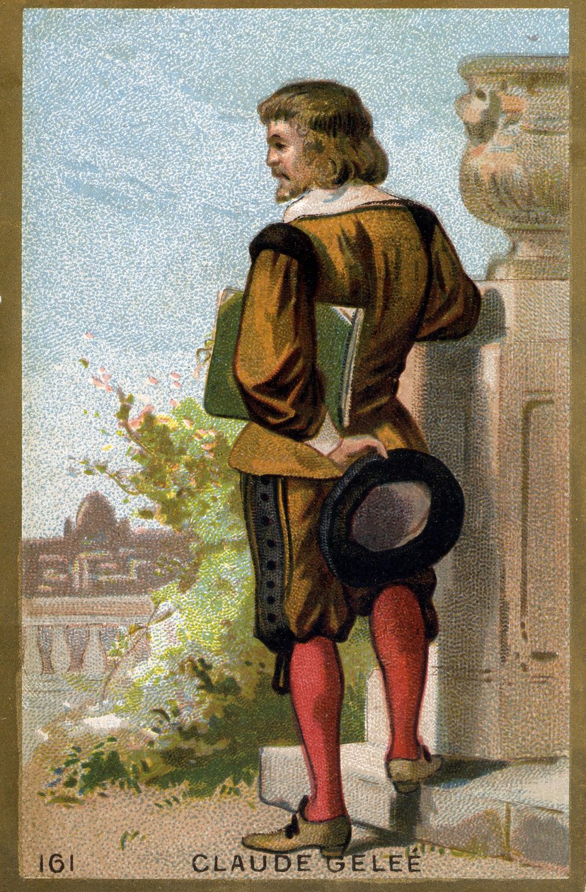 Portrét Claude Gellée dit Le Lorrain (1600 - 1682). Chromolitografie konce 19. století. od Unknown artist