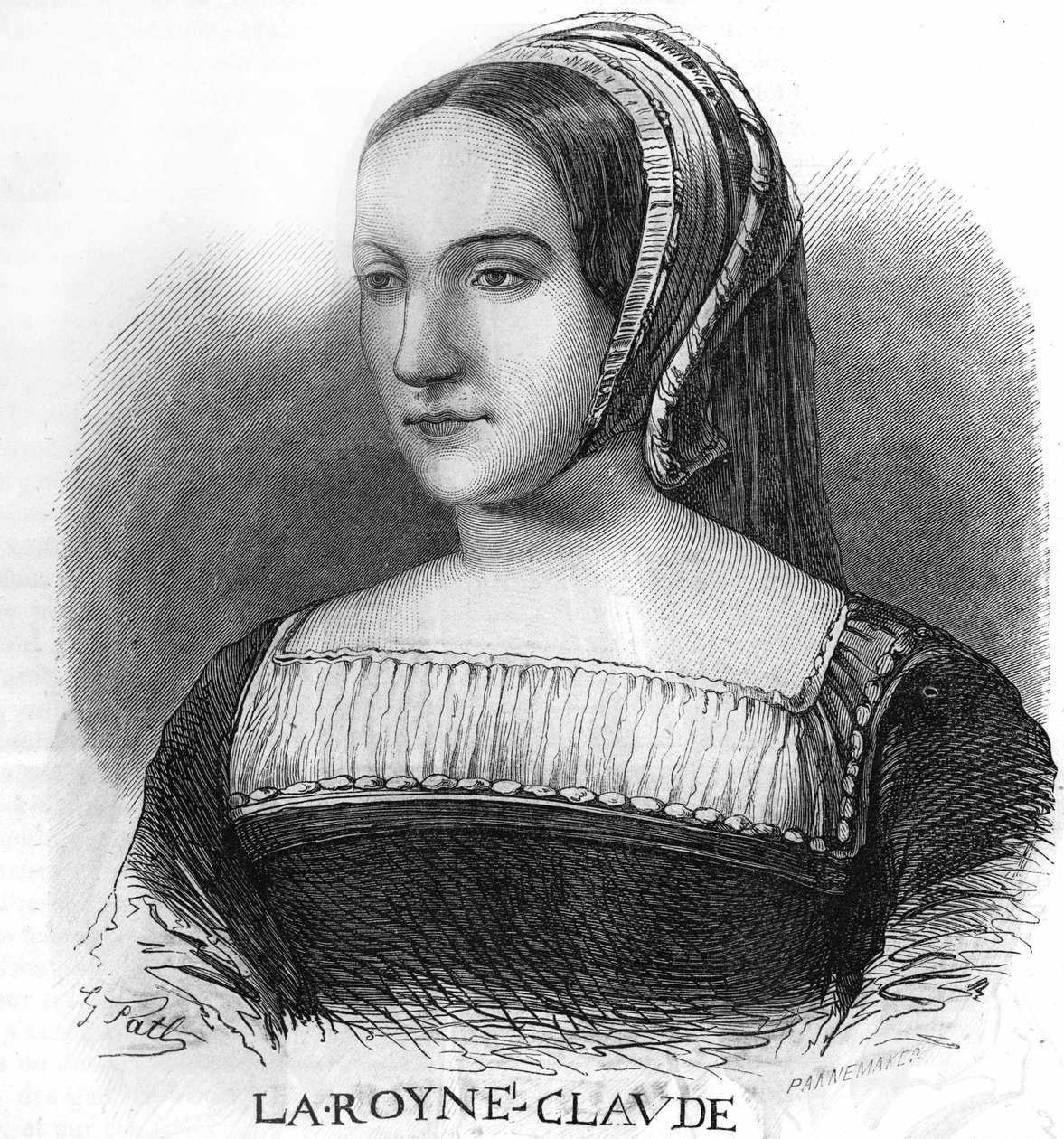 Portrét Claude de France, manželky krále Francoise 1. (1499-1524). od Unknown artist