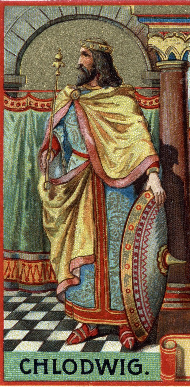 Portrét Clovise krále franků z let 481-511 našeho letopočtu. od Unknown artist
