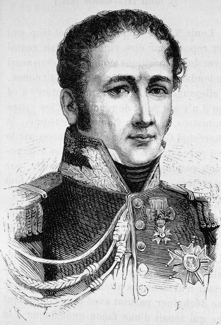Portrét hraběte Antoina Drouota (1774 - 1847). Rytina konce 19. století v „Histoire de France““ od H. Martina. od Unknown artist