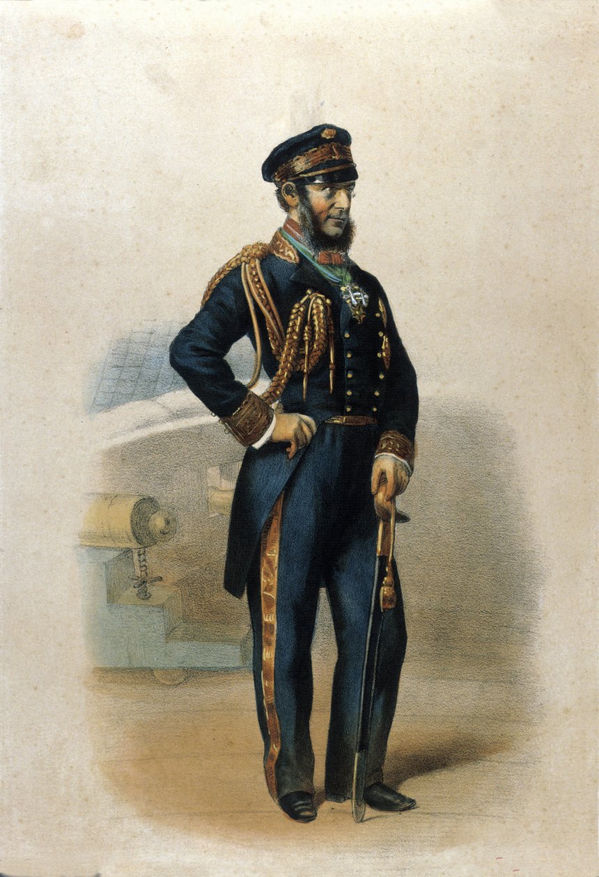 Portrét hraběte Carla od Persana Pelliona (1806-1883), patriota italské Unite. od Unknown artist