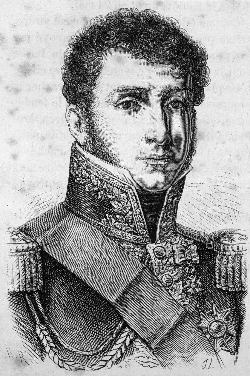 Portrét hraběte Charlese Tristana z Montholonu, francouzského generála (1783-1853). od Unknown artist