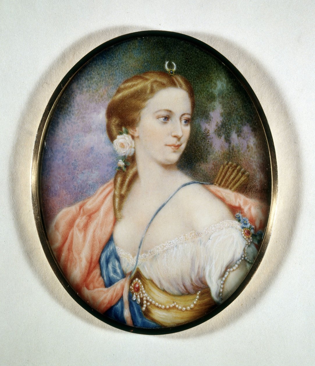 Portrét hraběnky Anny Walewské, rozené Anna Maria Ricci, manželka hraběte Walewského (1810 - 1868). Muzeum Risorgimento. Milán od Unknown artist