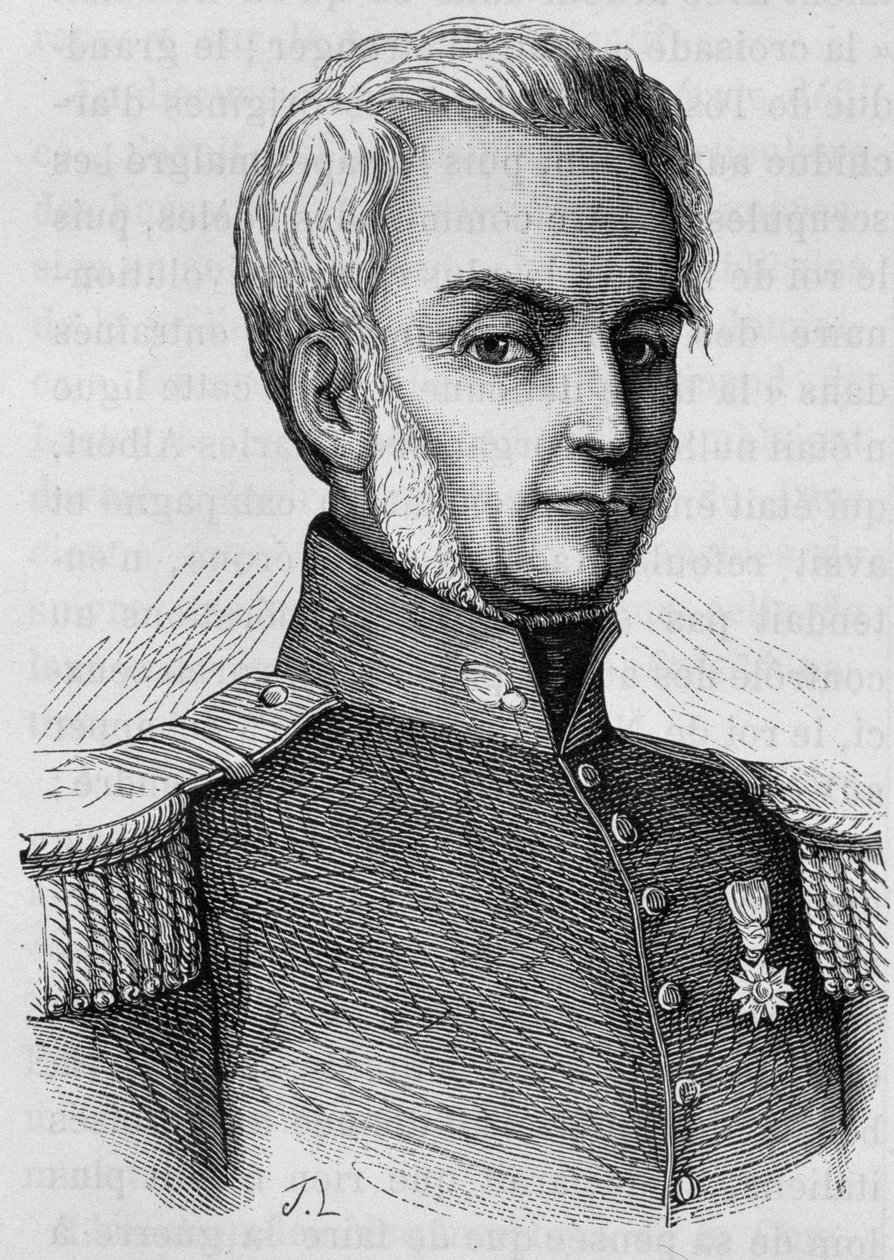 Portrét Courtais. Rytina z konce 19. století v „Histoire de France““ od H. Martina. od Unknown artist