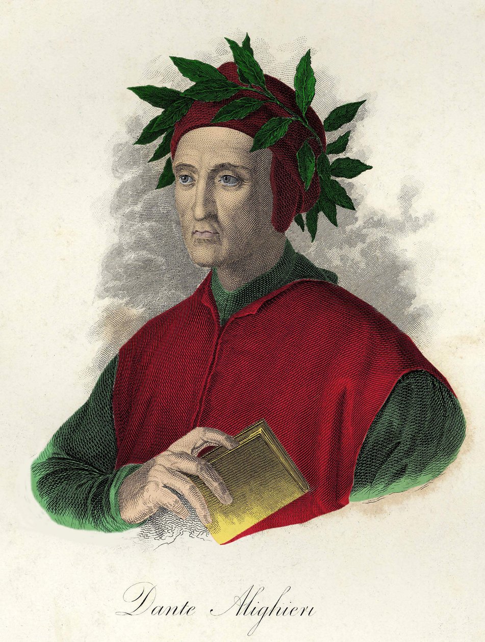 Portrét Danteho (1265-1321) od Unknown artist