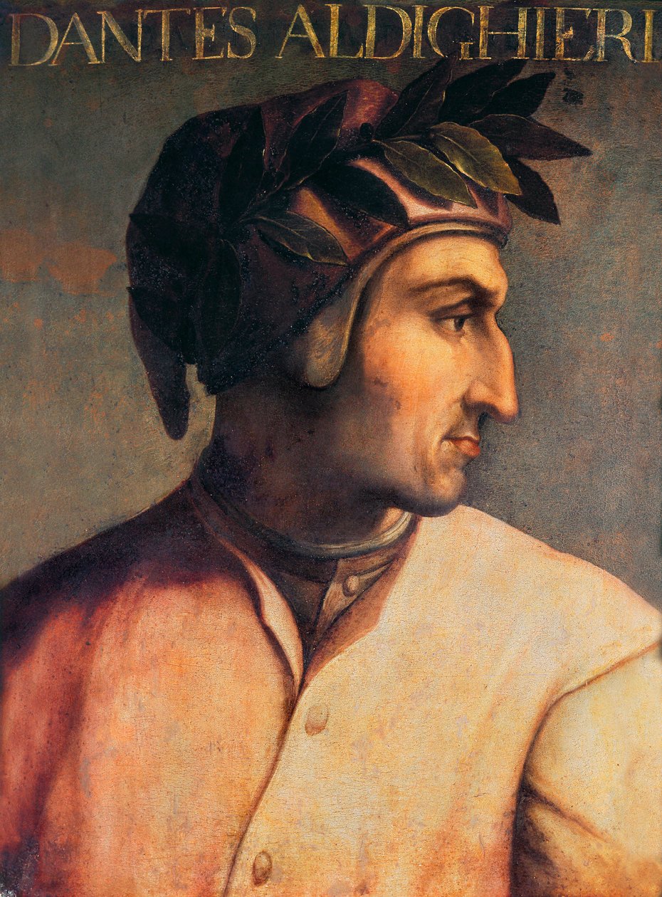 Portrét Dante Alighieri (1265-1321) od Unknown artist