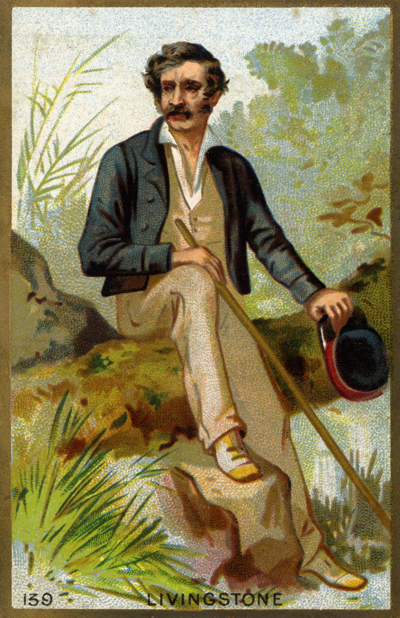 Portrét Davida Livingstonea (1813-1873), britského misionáře a průzkumníka. od Unknown artist