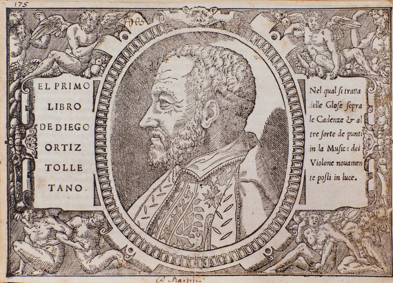 Portrét Diega Ortize Tolletana (Toledano) (dřevořez od Unknown artist