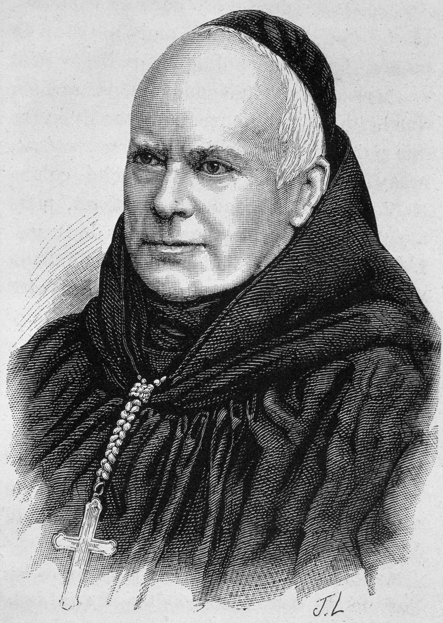 Portrét Doma Guérangera (1805 - 1875). Rytina konce 19. století v „Histoire de France““ od H. Martina. od Unknown artist