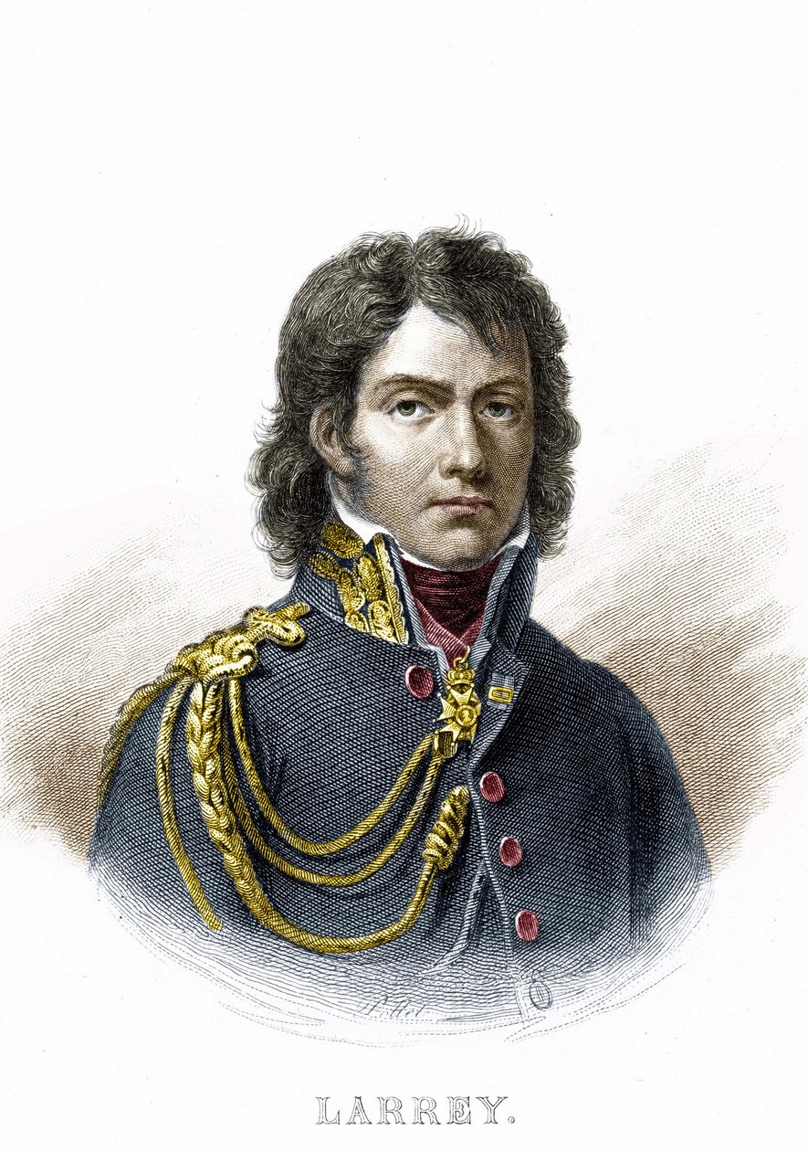 Portrét Dominique Jeana, barona Larreyho (1766 - 1842), francouzského vojenského chirurga a vynálezce sanitky. Rytina 19. století. od Unknown artist
