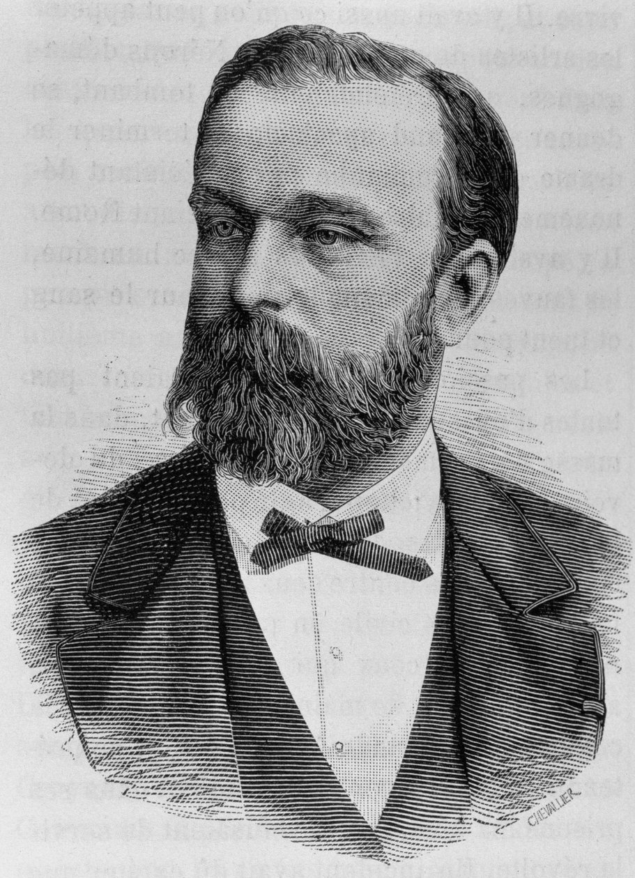 Portrét Drouardela. Rytina z konce 19. století v „Histoire de France““ od H. Martina. od Unknown artist