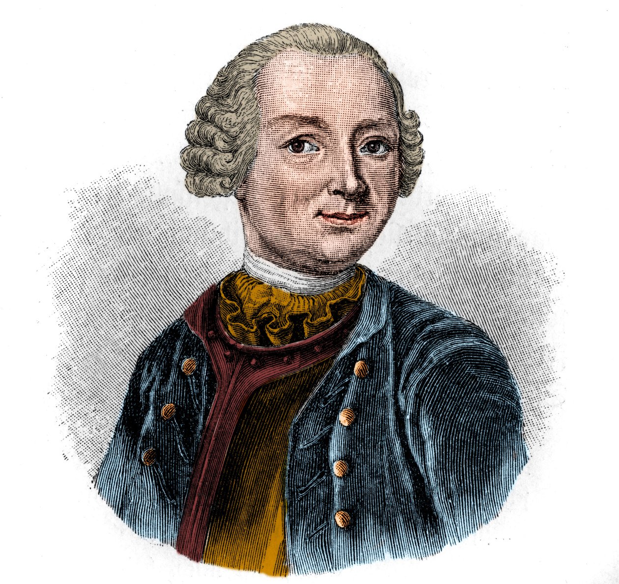 Portrét EWALD CHRISTIAN VON KLEIST (1715-1759), německý básník. od Unknown artist