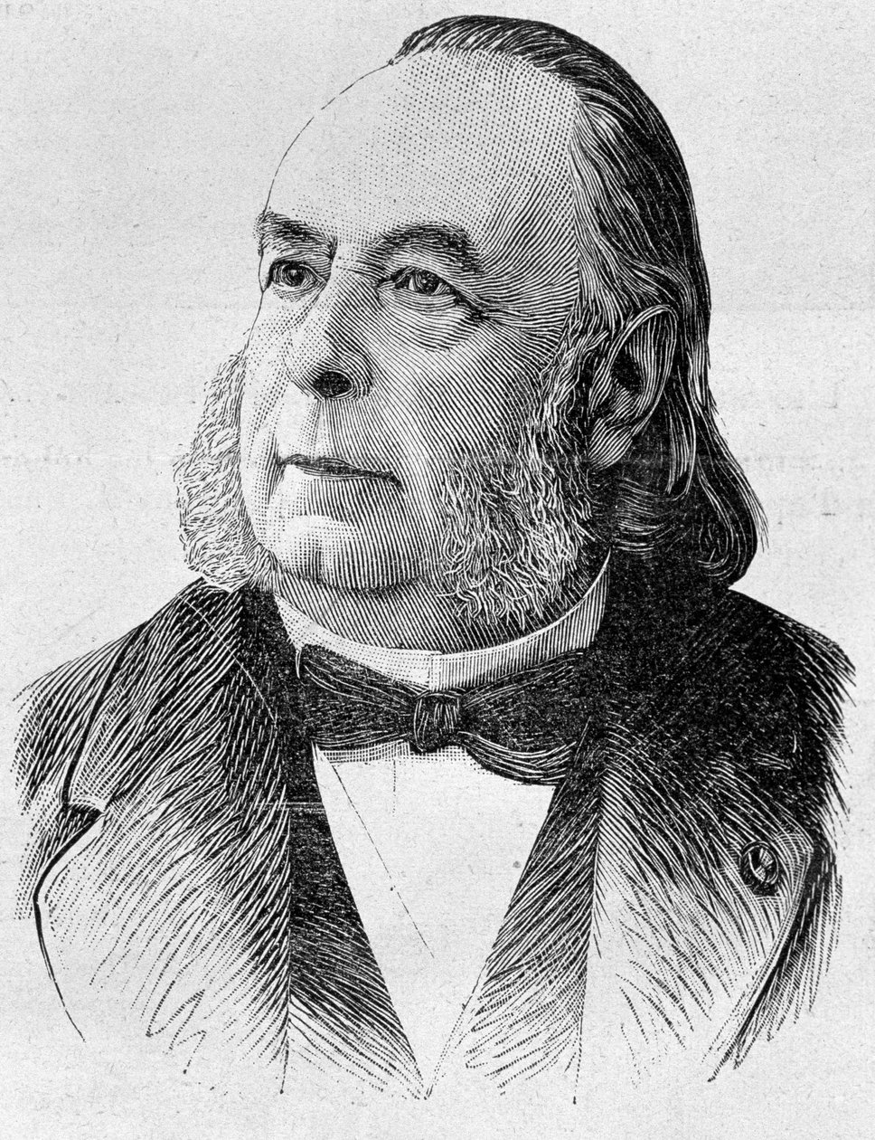 Portrét Edmonda Frémyho (1814 - 1894). Rytina konce 19. století v „Histoire de France““ od H. Martina. od Unknown artist