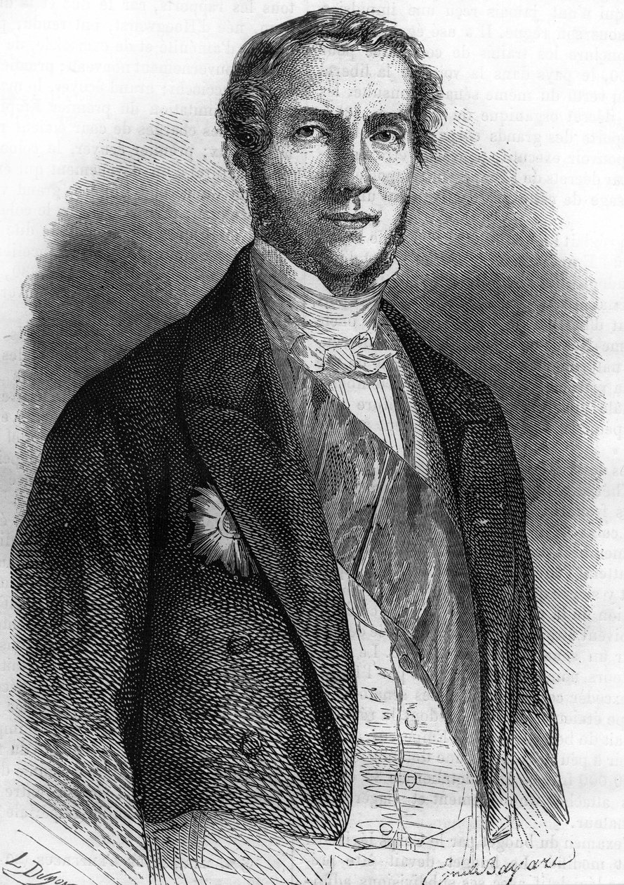 Portrét Edouarda Drouyna de Lhuyse (1805-1881), francouzského diplomata a politika. od Unknown artist