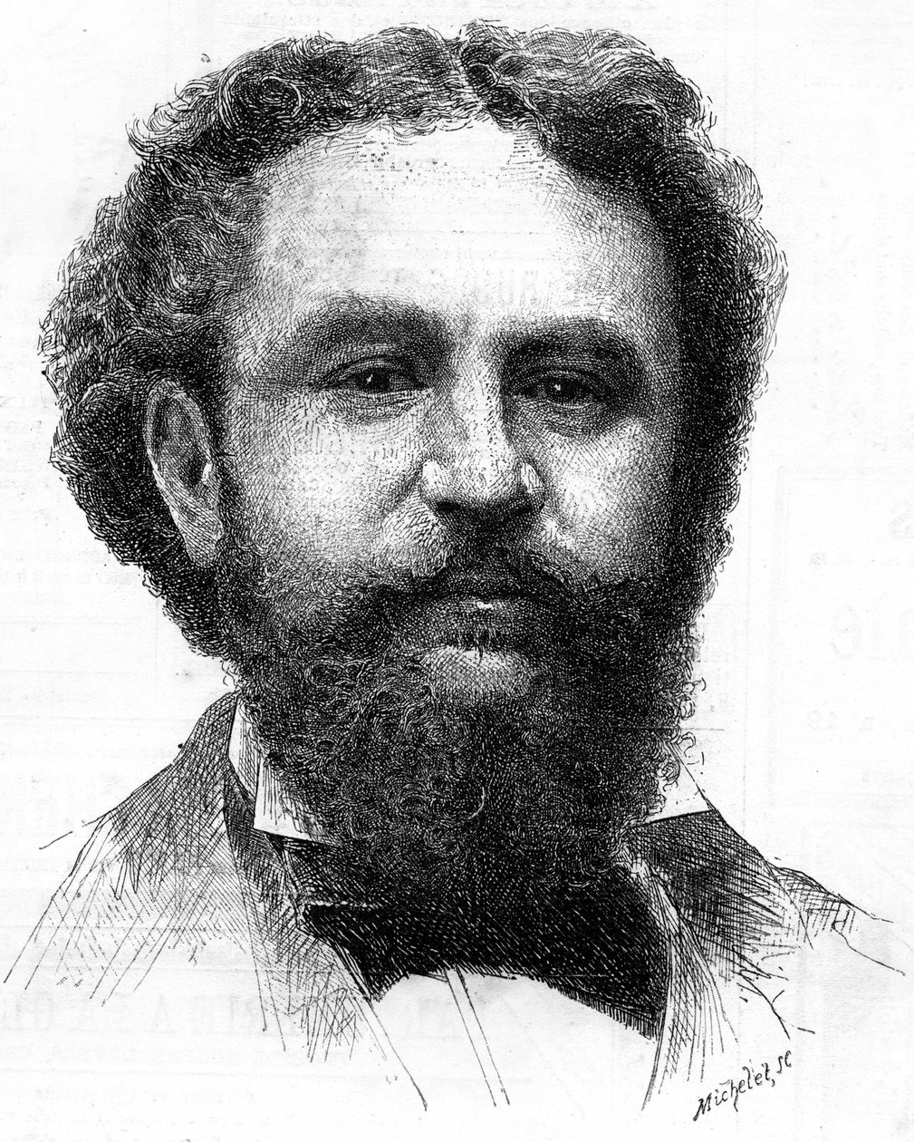 Portrét Emile Bergerat (1845-1923), francouzský spisovatel. od Unknown artist