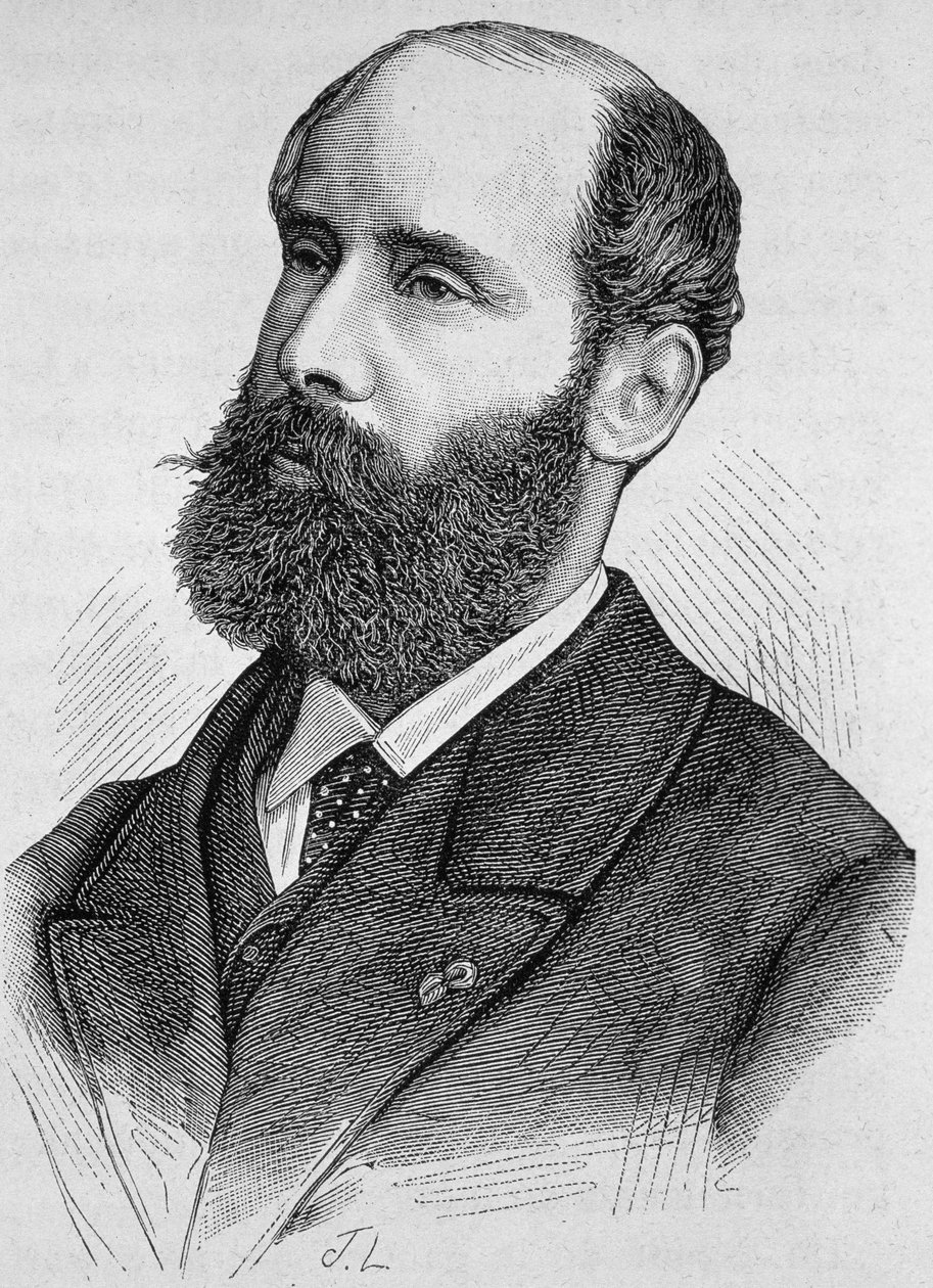 Portrét Emile Keratry (1832-1904). Rytina konce 19. století v „Histoire de France““ od H. Martina. od Unknown artist