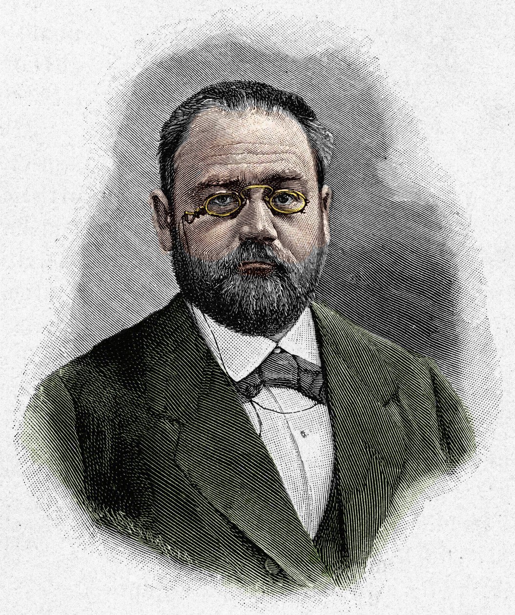 Portrét Emila Zoly (1840-1902) od Unknown artist