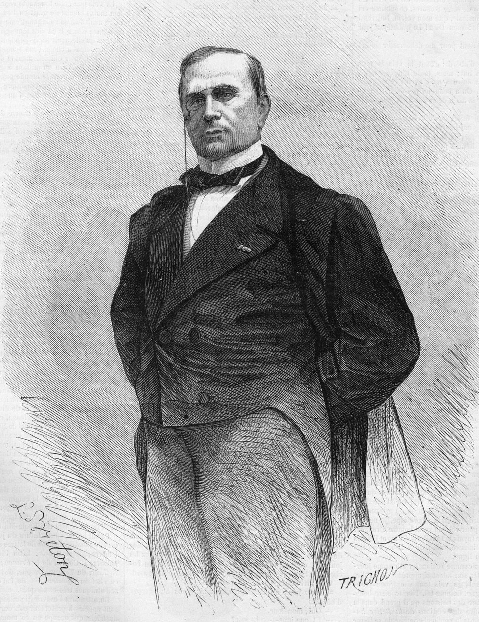 Portrét Emila de Girardina (1806-1881), francouzského publicisty a politika, zakladatele moderního tisku. od Unknown artist