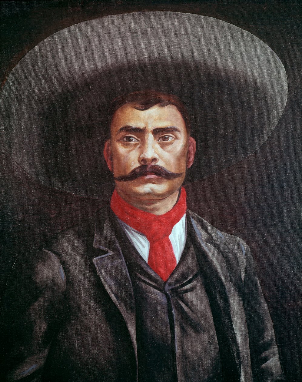 Portrét Emiliano Zapata (1879-1919), Mexičan od Unknown artist