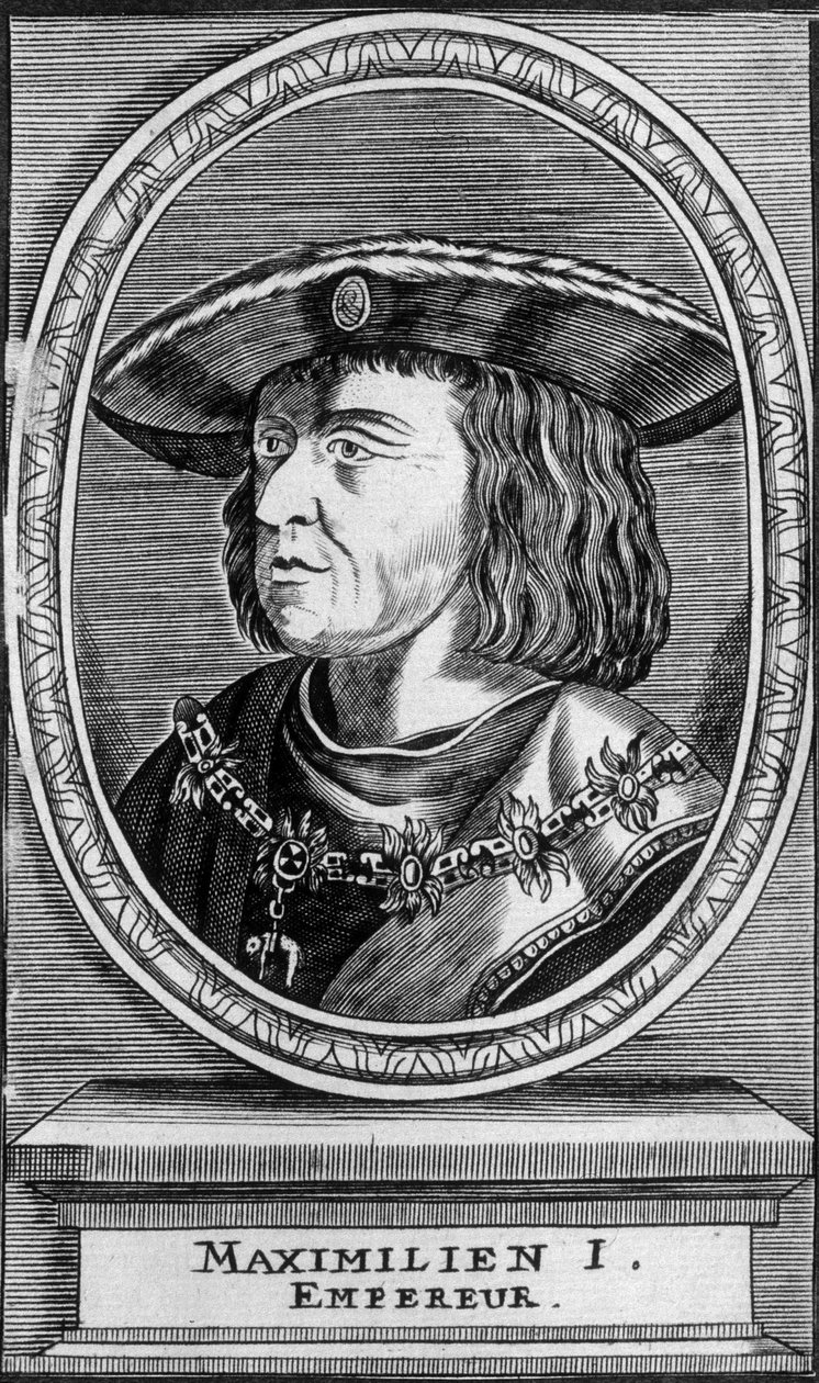 Portrét císaře Maxmiliána I. (1459 - 1519), n.d. od Unknown artist