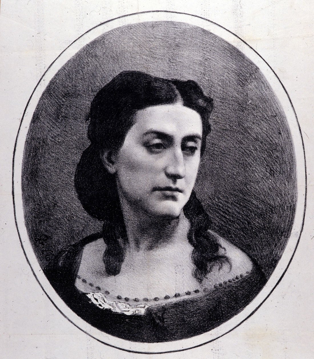 Portrét Erminia Frezzolini. Italská sopranistka (1818-1884). od Unknown artist