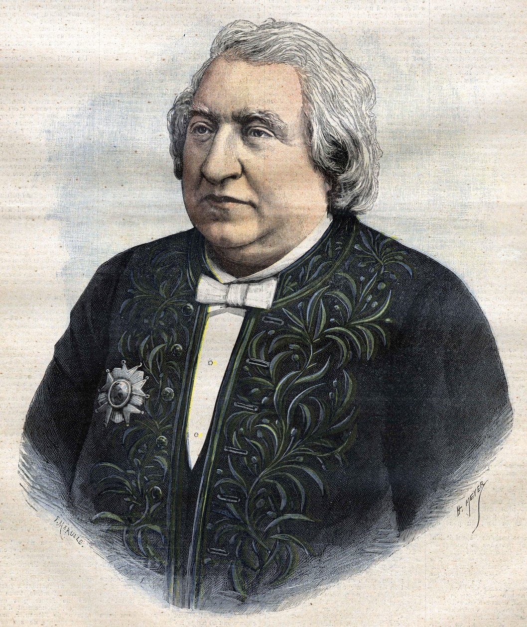 Portrét Ernesta Renana v akademických šatech od Unknown artist