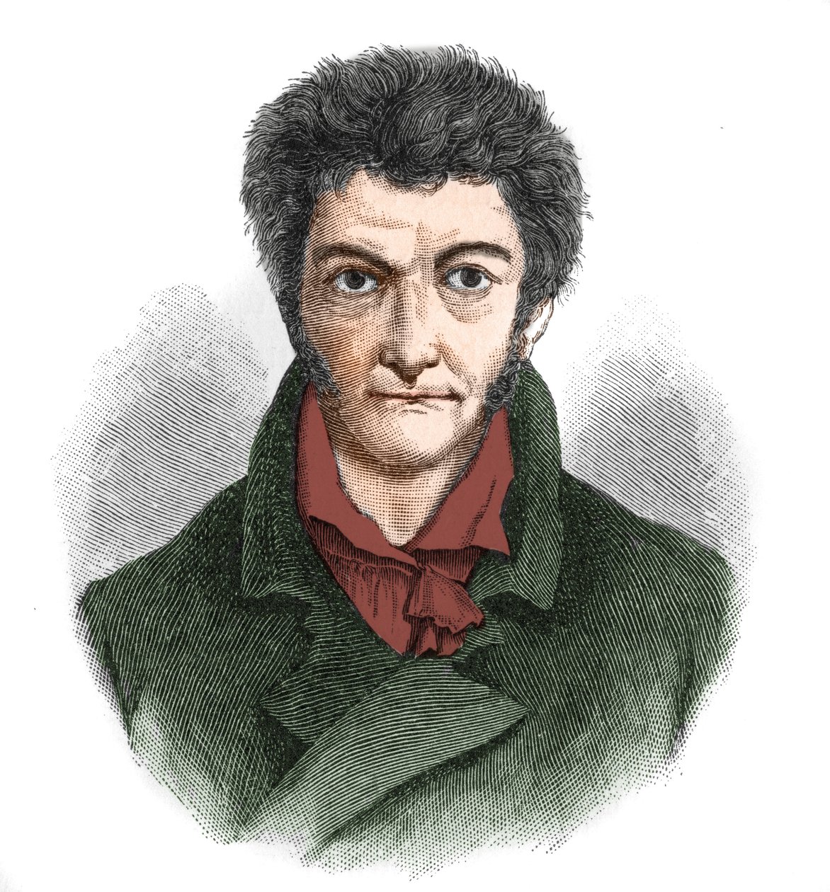 Portrét Ernsta Theodora Wilhelma Hoffmanna (1776-1822), německého romantického spisovatele. od Unknown artist