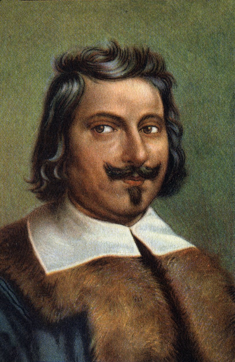 Portrét Evangelisty Torricelliho nebo Toricelliho, italského fyzika. od Unknown Artist