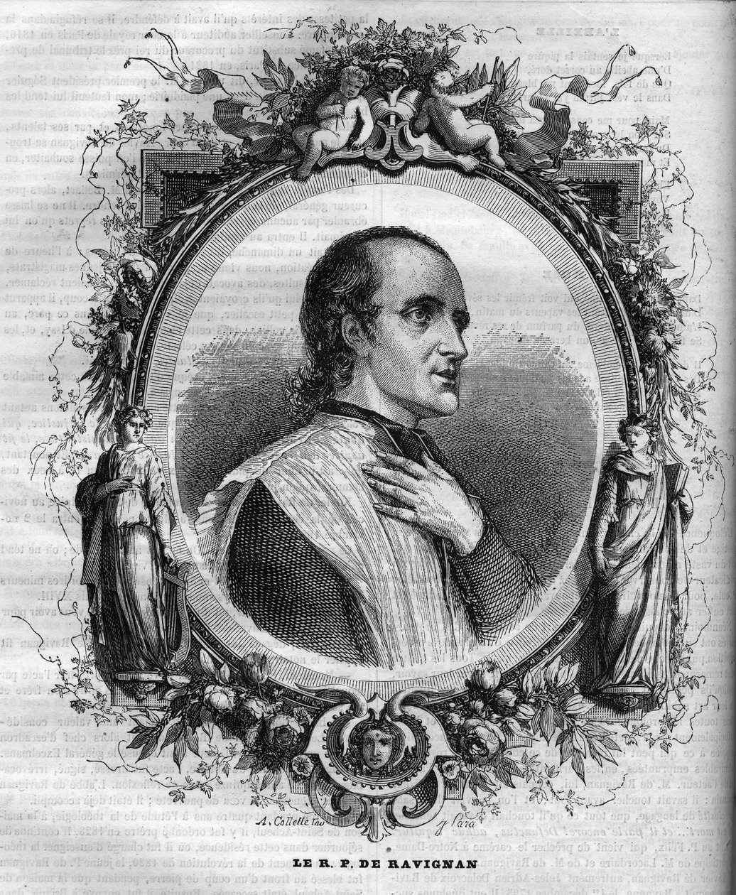 Portrét otce Delacroix de Ravignan (1795-1858), francouzský jezuita. od Unknown artist