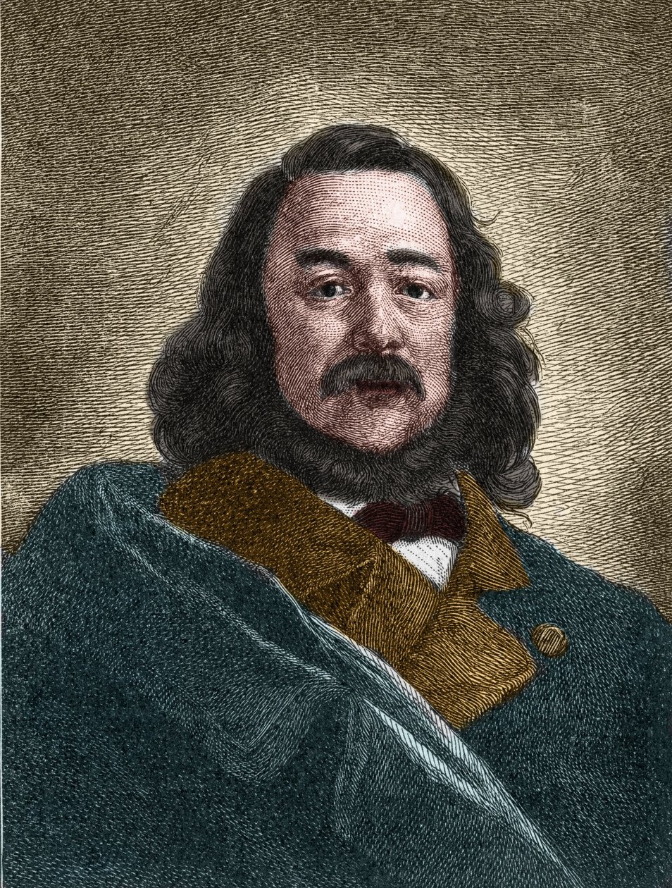 Portrét Ferdinanda Freiligratha (1810-1876), německého spisovatele. od Unknown artist