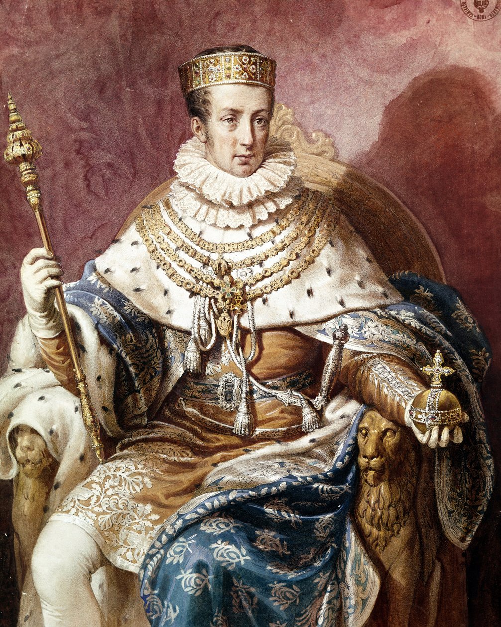 Portrét Ferdinanda I. Rakouského (olej na plátně) od Unknown artist